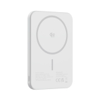 Powerbank magnética QI2.2 ultrafina de aluminio reciclado 5000 mAh color plateado