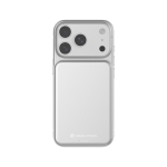 Powerbank magnética QI2.2 ultrafina de aluminio reciclado 5000 mAh color plateado decima vista