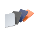 Powerbank magnético ecológico con carga inalámbrica 15W 5000 mAh color negro vista general