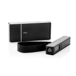 Powerbank 5 en 1 con báscula y linterna 2600 mAh Swiss Peak color negro vista con caja