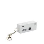 Cámara instantánea estilo llavero con pantalla color y USB-C 720P color blanco vista de impresión
