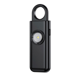 Alarma personal inteligente con luz y recarga USB-C 150dB color negro segunda vista