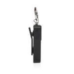 Alarma personal compacta recargable por USB-C con luz LED 150dB color negro decima vista