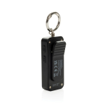 Alarma personal compacta recargable por USB-C con luz LED 150dB color negro segunda vista