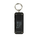 Alarma personal compacta recargable por USB-C con luz LED 150dB color negro quinta vista