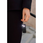 Alarma personal compacta recargable por USB-C con luz LED 150dB color negro