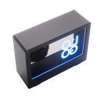 Altavoz inalámbrico transparente con luz RGB integrada y USB-C 5W color negro