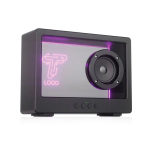 Altavoz inalámbrico transparente con luz RGB integrada y USB-C 5W color negro