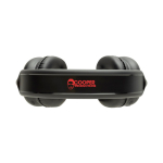 Auriculares supraaurales plegables con batería extraíble USB-C color negro vista con logo