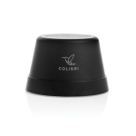 Altavoz compacto magnético con resistencia IPX4 5W 500mAh color negro vista con logo