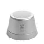 Altavoz compacto magnético con resistencia IPX4 5W 500mAh color plateado vista de impresión