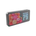 Altavoz ultrafino resistencia al agua IPX5 potencia 10W color gris segunda vista con logo