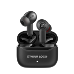 Auriculares inalámbricos con cancelación de ruido 40 mAh color negro vista de impresión