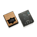 Auriculares inalámbricos con cancelación de ruido 40 mAh color negro vista con caja