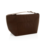 Bolsa térmica con correa ajustable y bolsillo frontal 8L color marrón