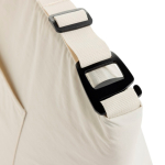 Bolsa térmica con correa ajustable y bolsillo frontal 8L color beige sexta vista