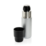 Termo con taza integrada antigoteo y aislamiento al vacío 500ml color plateado tercera vista