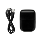 Afeitadora portátil recargable con pantalla y bloqueo viaje color negro quinta vista