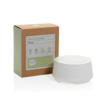 Altavoz de ruido blanco ecológico con apagado automático y 3W color blanco vista con caja