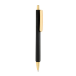 Bolígrafo ergonómico de tres lados tacto suave tinta azul color negro