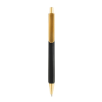 Bolígrafo ergonómico de tres lados tacto suave tinta azul color negro segunda vista