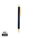 Bolígrafo ergonómico de tres lados tacto suave tinta azul color azul marino