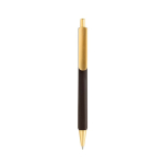 Bolígrafo ergonómico de tres lados tacto suave tinta azul color marrón oscuro segunda vista