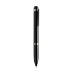Bolígrafo metal con giro suave Swiss Peak 1200m tinta azul color negro