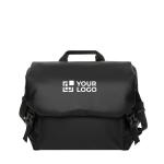 Bolsa bandolera con RFID y capacidad de 9,8L Swiss Peak 15,6” color negro vista de impresión