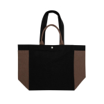 Bolsa shopper-weekender de lona reciclada y capacidad 18L 400 g/m2 color negro segunda vista