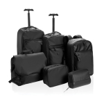 Estuche de viaje plegable con compartimentos Swiss Peak 4,2L color negro vista general