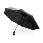 Paraguas plegable automático 21'' mango piel sintética mate Ø108 color negro