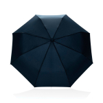 Paraguas plegable automático 21'' mango piel sintética mate Ø108 color azul bondi segunda vista