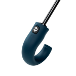 Paraguas plegable automático 21'' mango piel sintética mate Ø108 color azul bondi cuarta vista