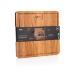 Set de quesos con tabla de roble europeo Boska 29 x 29cm color marrón vista con caja