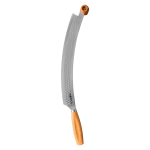 Cuchillo para pizza y queso de doble agarre de acero inoxidable Boska color plateado
