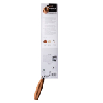 Cuchillo para pizza y queso de doble agarre de acero inoxidable Boska color plateado