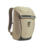 Mochila minimalista con solapa magnética para PC 16” Thule Paramount color beige vista de impresión
