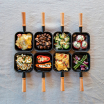 Raclette de mesa con placa reversible antiadherente Boska color negro
