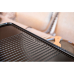 Raclette de mesa con placa reversible antiadherente Boska color negro