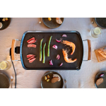 Plancha eléctrica teppanyaki superficie amplia 35x56cm Boska color negro vista de ambiente