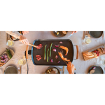 Plancha eléctrica teppanyaki superficie amplia 35x56cm Boska color negro vista de ambiente 3