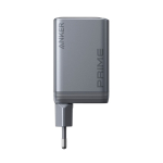 Cargador de pared con carga rápida GaN 100W Anker Prime color gris cuarta vista
