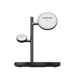 Base de carga inalámbrica con función 3 en 1 Qi2 15W Anker MagGo color negro vista de impresión