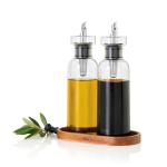 Set de dosificadores de aceite y vinagre 4 en 1 300ml AdHoc color transparente