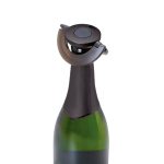 Tapón de champán ultrafino a prueba de fugas reutilizable AdHoc Gusto color negro