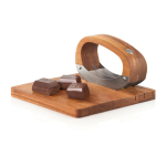 Set cocina con cuchillo basculante y tabla de cortar AdHoc RoccaVerde color marrón tercera vista