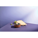 Rallador fino con recipiente de acacia AdHoc CutnServe Table color marrón vista de ambiente