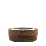 Rallador fino con recipiente de acacia AdHoc CutnServe Table color marrón vista de impresión