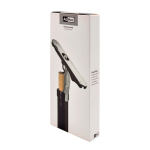 Sacacorchos con mecanismo vertical en acero inoxidable PushPull AdHoc color gris vista con caja